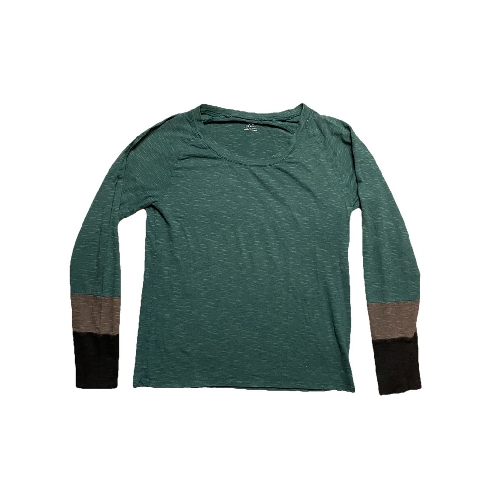 Vintage Horny Toad & Co Lightheart Green Long Sleeve Tee Women's Size S